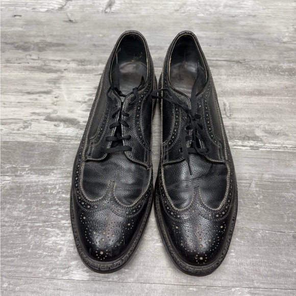 1950’s Dexter Black Wingtips Dress Shoes 10 D main image 8